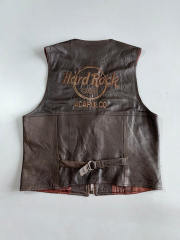 Vintage Hard Rock’s Premium Leather Vest (M)