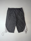 Y2K Reebok Grey Nylon 3/4 Shorts –(W:34) (L:28)