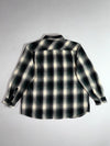 Carhartt Shadow Plaid Flannel Shirt – Green/Cream, Custom Heart Patches (2XL)