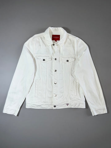 Guess Los Angeles White Denim Trucker Jacket (M)