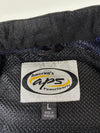 Vintage APS PowerSports Blue Black Mesh Motorcycle Jacket  Padded (XL)