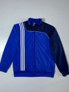 Adidas Blue & Navy Colorblock 3-Stripes Track Jacket (XL)