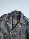 First Gear Original Genuine Leather Vintage Biker Jacket (M)