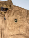 Vintage E.A Collection Italian Sued Bomber Leather Jacket (Zouble zipper) (M)