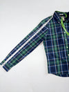 Vintage Abercrombie And Fitch Navy Green Plaid Shirt (M)