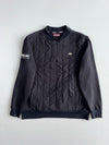 Kappa Italia Black Quilted Half-Zip Sweatshirt (L)