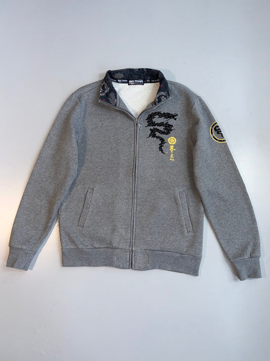 !        Big Train Japanese Dragon Zip Jacket Grey (M)