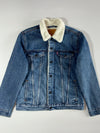 Levi’s Sherpa-Lined Denim Trucker Jacket Blue (M)