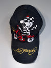 ZEd Hardy Skull Biker Embroidered Cap (Adjustable fit)