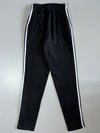 Adidas Black White 3-Stripe Track Pants Elastic (W:26|L:39)