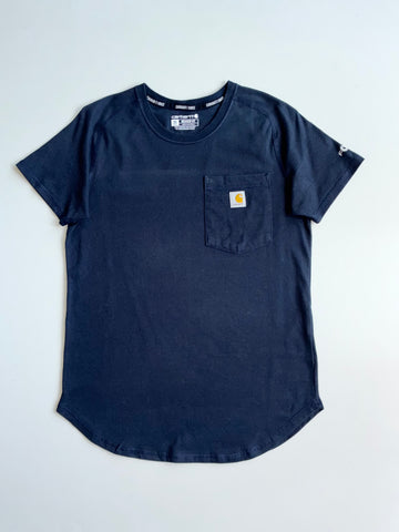Carhartt Force Navy Pocket Tee  – (XS)