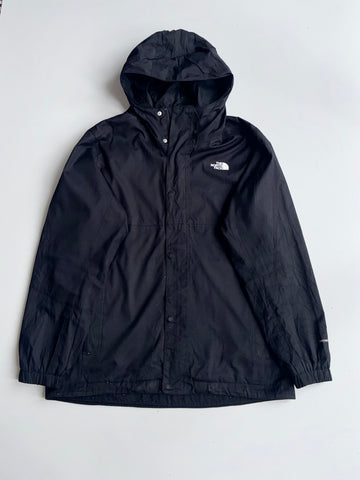 The North Face | Black Hooded Rain Jacket | (L)