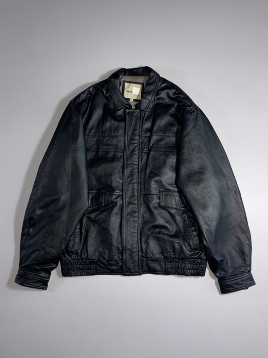 Zantos Clothing Genuine Leather Jacket  Black (2XL)