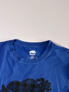 Roots Canada Royal Blue Plaid Beaver Logo Tee – (L)