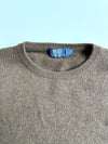 Polo Ralph Lauren Chocolate Brown Crewneck Knit Sweater (S)