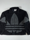 Adidas Originals Big Trefoil Sherpa Jacket – Black/Grey (2XL/3XL)