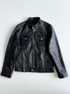 Vintage Danier Guns & Roses Black Pure Leather Jacket (S)