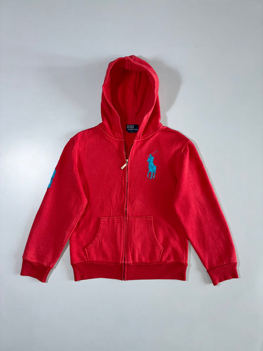 Polo Ralph Lauren Big Pony Zip Hoodie in Red (S)