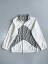 Nike White & Grey Colourblock Windbreaker Jacket | Vintage Lightweight Jacket (M/L)