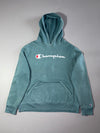 Champion Elite Teal Spellout Fleece Hoodie (2XL)