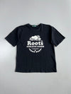 Roots Canada Athletic Goods 73 Beaver Graphic Black Tee (L)