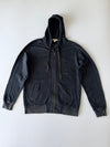 Burberry Original Premium Zip-Up Hoodie Washed Charcoal Navy (XL)