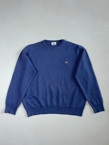 Lacoste Crewneck Knit Sweater – Indigo Blue (L)