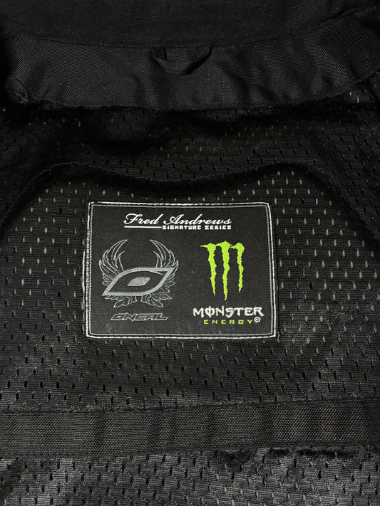 Vintage O'Neal x Monster Energy Fred Andrews Signature Series Moto Jacket completely Paded (XL/2XL)