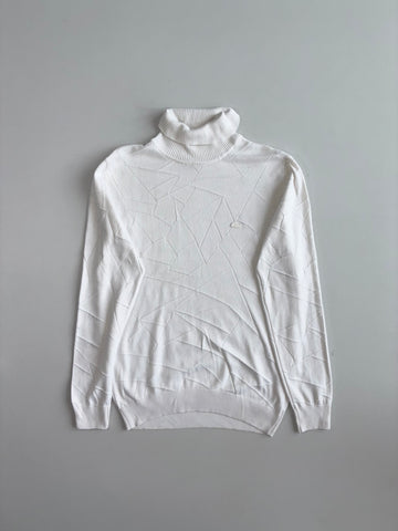 Lacoste Geometric Knit Turtleneck Sweater (XL)
