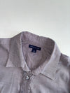 Tommy Hilfiger Grey Ruffle Placket Button-Up Shirt Women’s (XS)