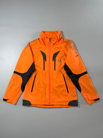 BlackYak Extreme Peak Orange Technical Hiking Jacket Colorblock Outdoor Gear Women's (S)