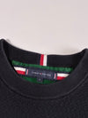 Tommy Hilfiger Flag Logo Fine Knit Crewneck Sweater — Navy(S)