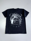 Vintage Premium Angry Bull Dog Graphic Printed T-Shirt (S/M)