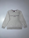 Tommy Hilfiger Est. 1985 Sweatshirt Grey crewneck with embroidered logo, (L)
