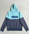 Puma | Sky Blue & Slate Colorblock Zip Hoodie | (M)