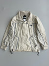 The North Face Cream Technical Shell Jacket with Navy Piping and Mesh Lining (XL)