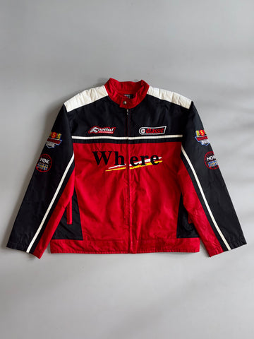 Vintage Racing Bomber Jacket – Red/Black, Sport8 Technal Wear (XL)