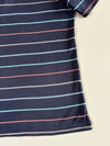 Columbia Navy Striped Polo Shirt (M)