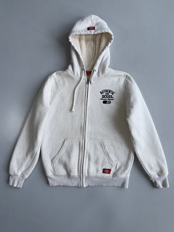 Dickies Sherpa Lined Full-Zip Hoodie | Oatmeal Grey (S/M)