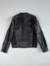 Diesel Distressed Black Leather Racer Jacket (S/M)