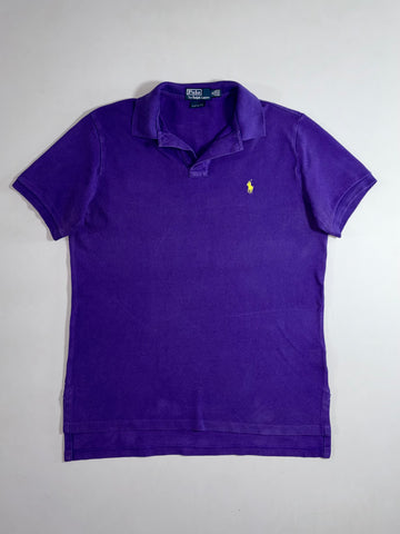 Polo Ralph Lauren Custom Fit Pique Polo – Purple/Yellow Pony (L)
