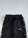 Nike Black Snap-Button Tearaway Track Pants Elastic (W:28|L:37)