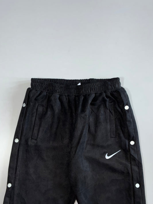 Nike Black Snap-Button Tearaway Track Pants Elastic (W:28|L:37)