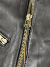 Modeka Kollektion Vintage Leather Biker Jacket – Black  (S/M)
