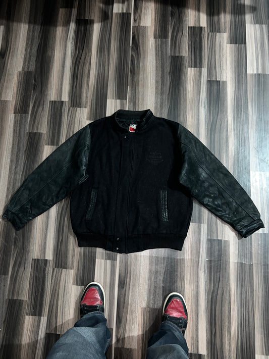 zPremium Leather Sleeve Jacket (L/Xl)