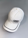 Audi Quattro GmbH | Racing Baseball Cap | White | Adjustable FIt