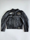 Vintage Rivet’s Pure Genuine Leather Racing Jacket With Carbon Fibre Protection (XL)