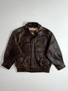 Adventure Bound Leather Bomber l  Dark Brown, Wilsons (M/L)