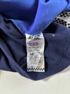 Vintage BF1 Racing Team Navy Blue Striped Polo Shirt (L)