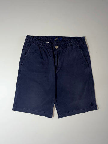 Polo Ralph Lauren Navy Elastic Waist Chino Shorts (W:34) (L:21)